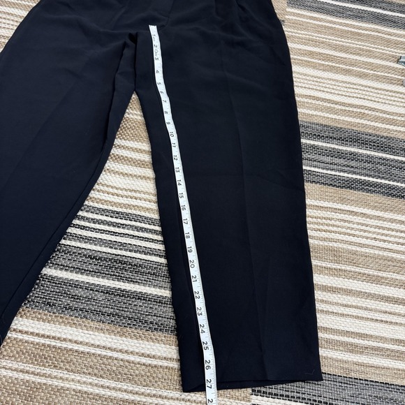 Aritzia Wilfred The Effortless Pant Women's Size 10 Black Pleated High Rise - Picture 13 of 16